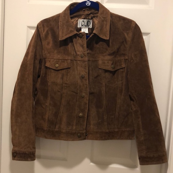 Jackets & Blazers - Brown Suede  100%Leather jacket